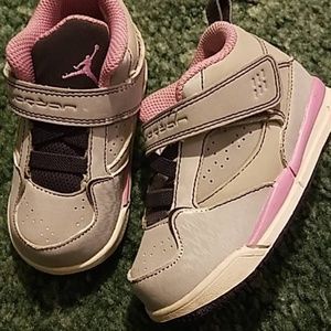 Gray/Pink Jordans